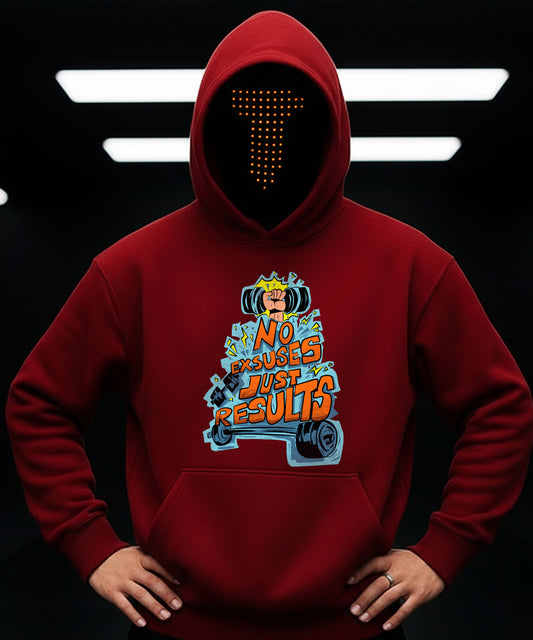 No Excuses Just Results Hoodie TeeHive