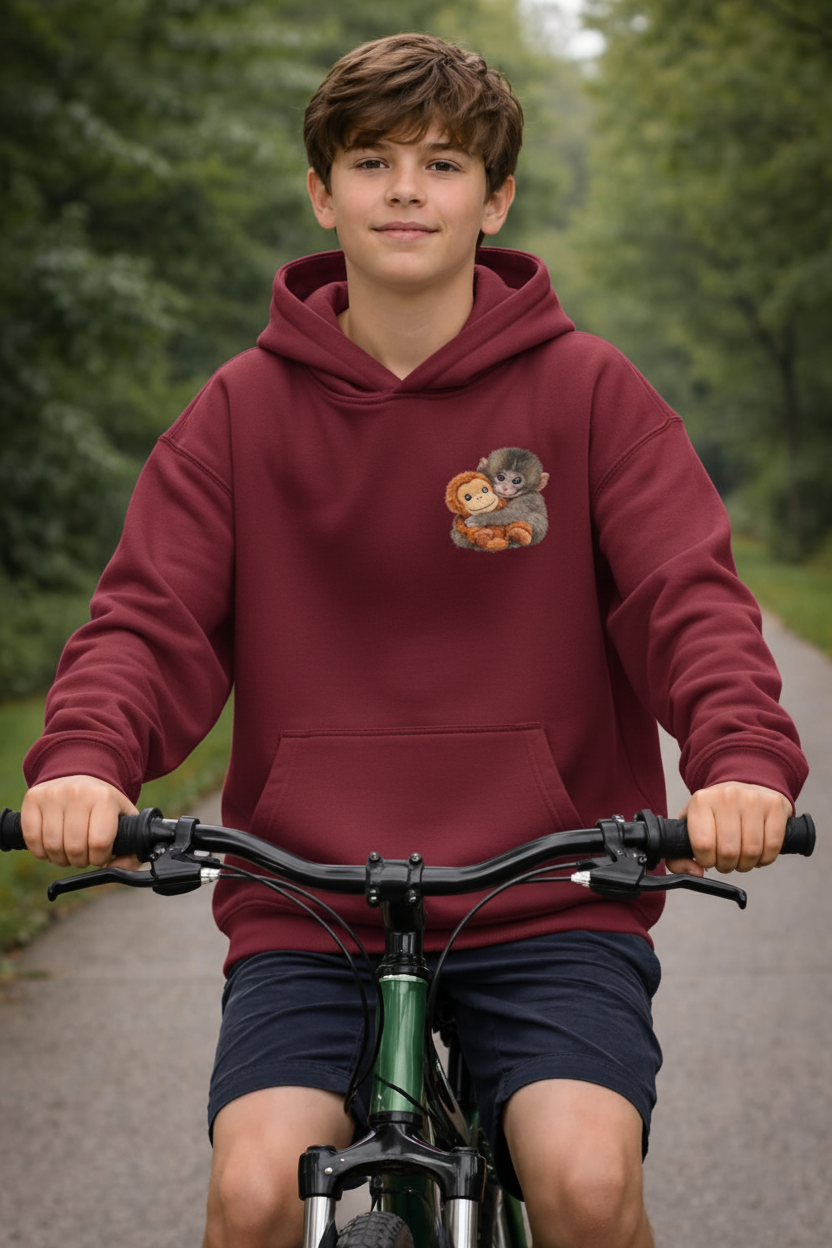 Viral Punch and the Toy Printed Hoodie lifestyle Front