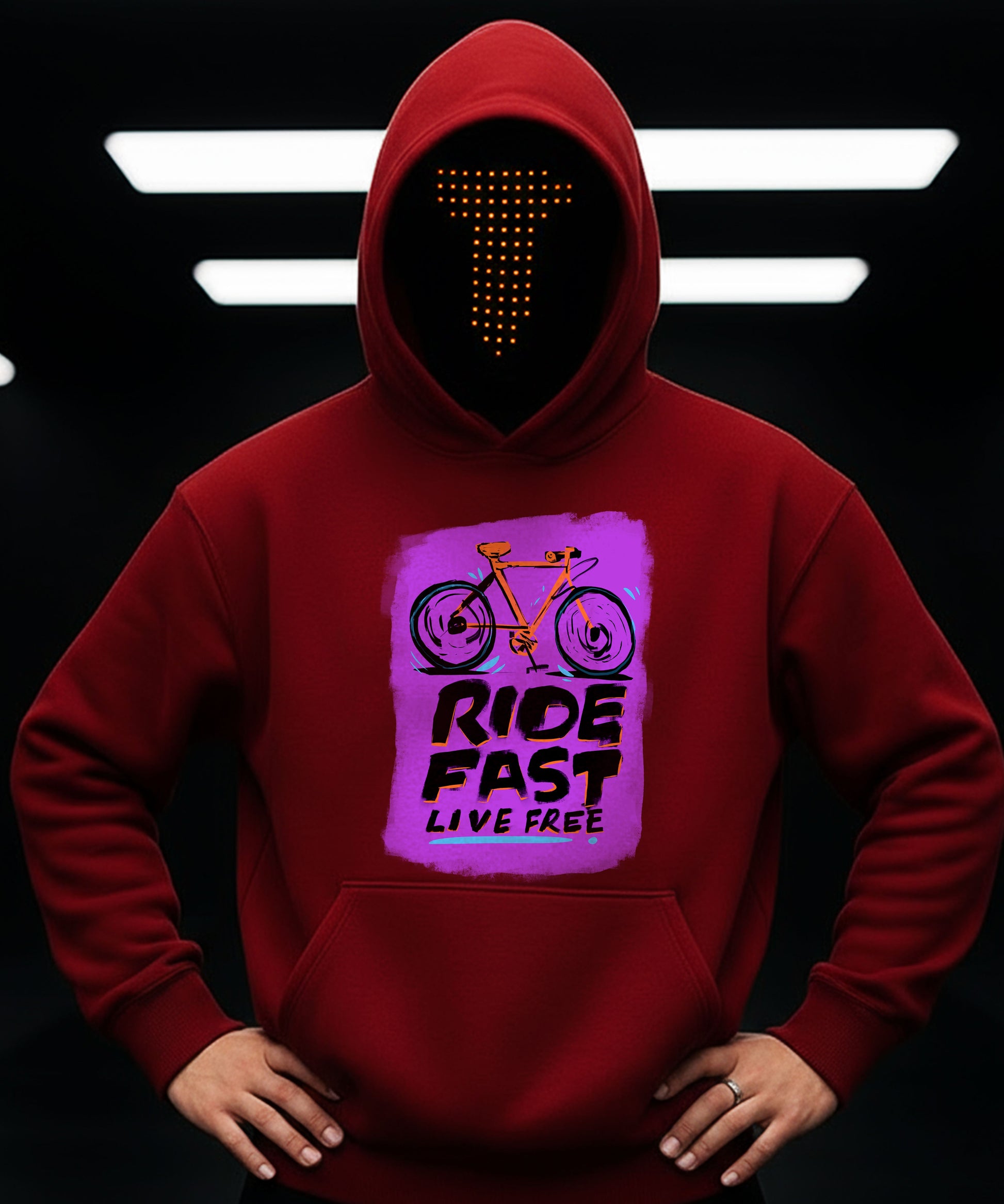 Ride fast live free hoodie TeeHive