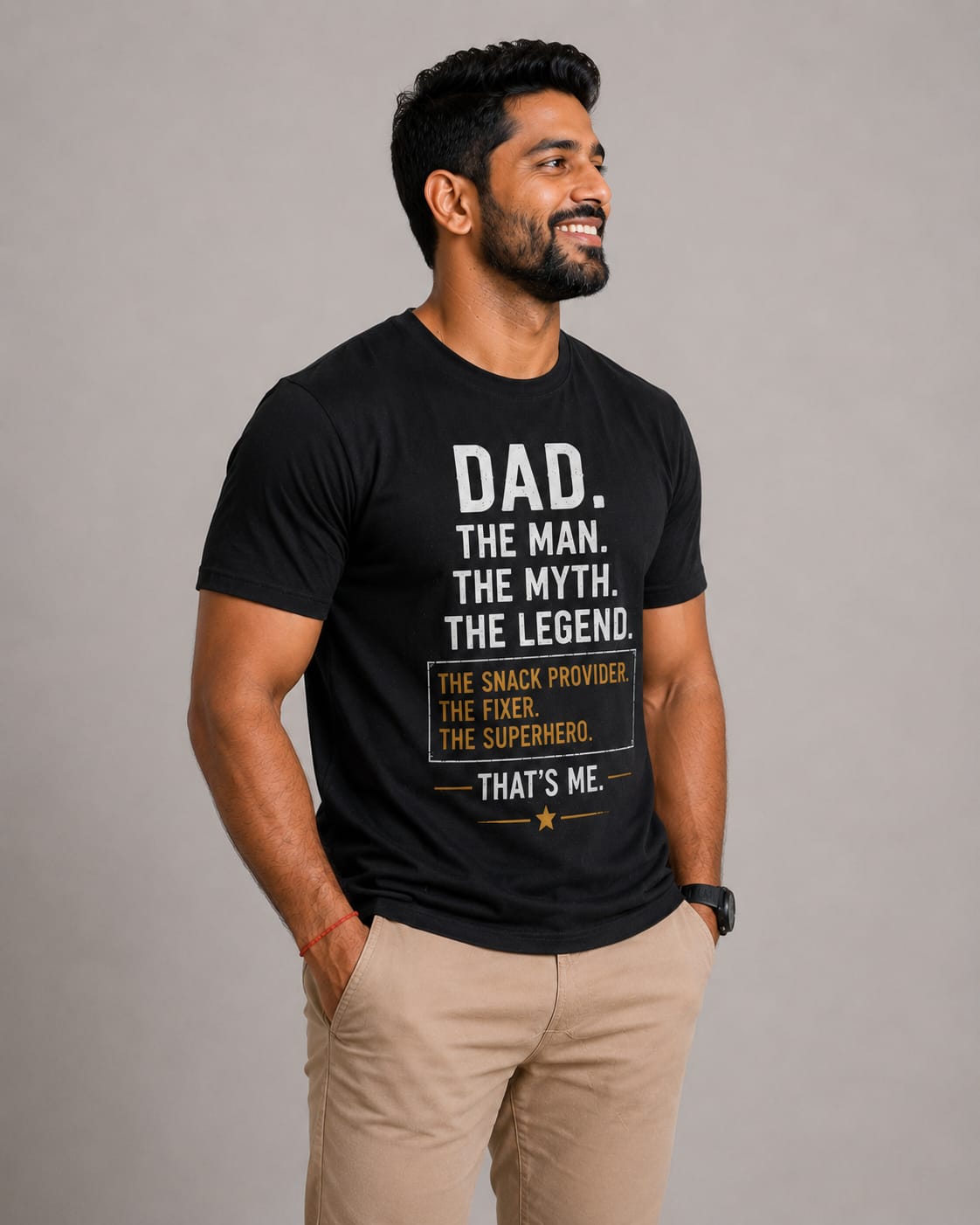 Dad The Man The Myth The Legend | Father's Day Graphic T-Shirt Gift for Him