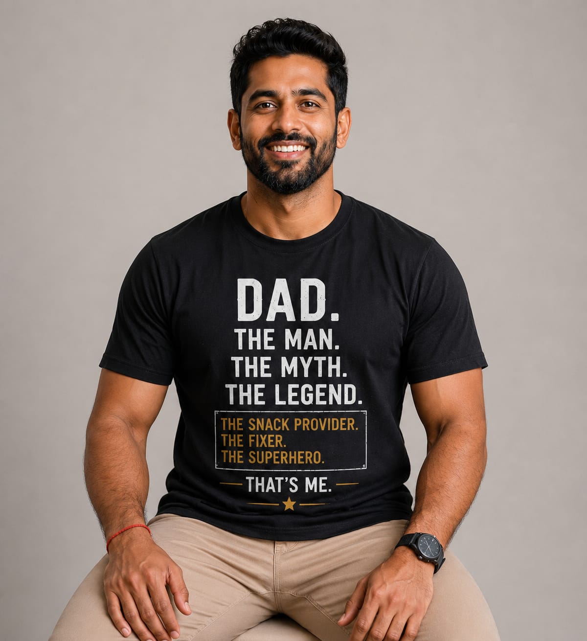 Dad The Man The Myth The Legend | Father's Day Graphic T-Shirt Gift for Him
