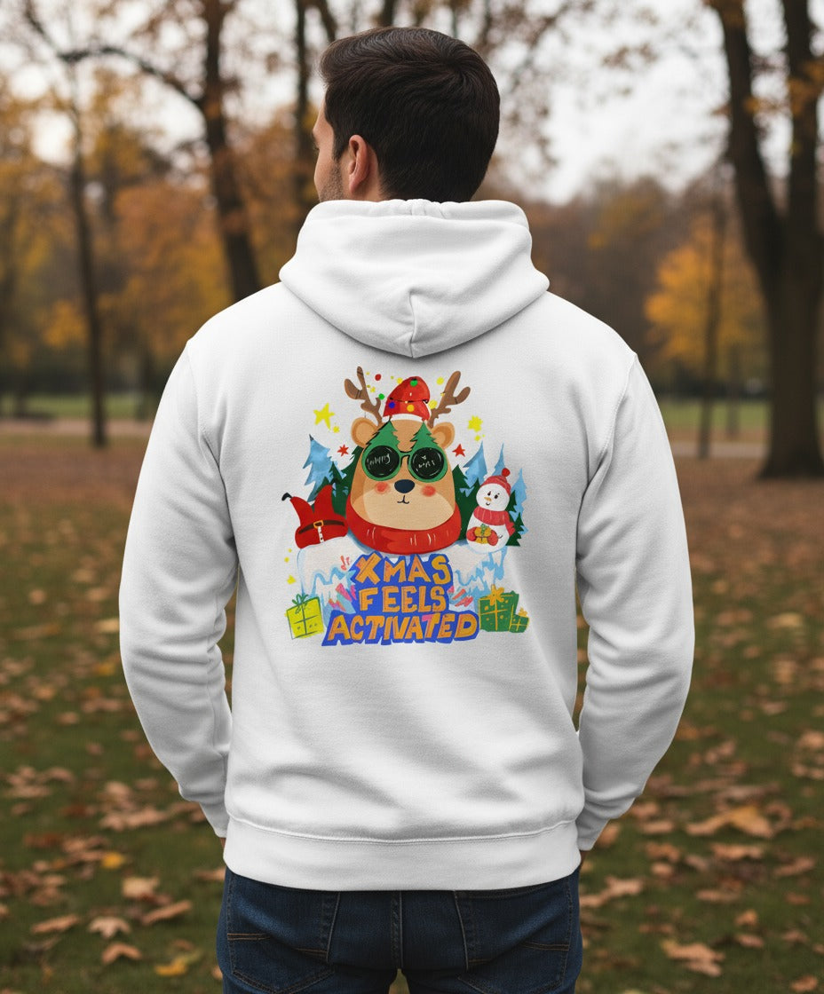 Christmas Activated Hoodie - Festive Premium Hoodie TeeHive