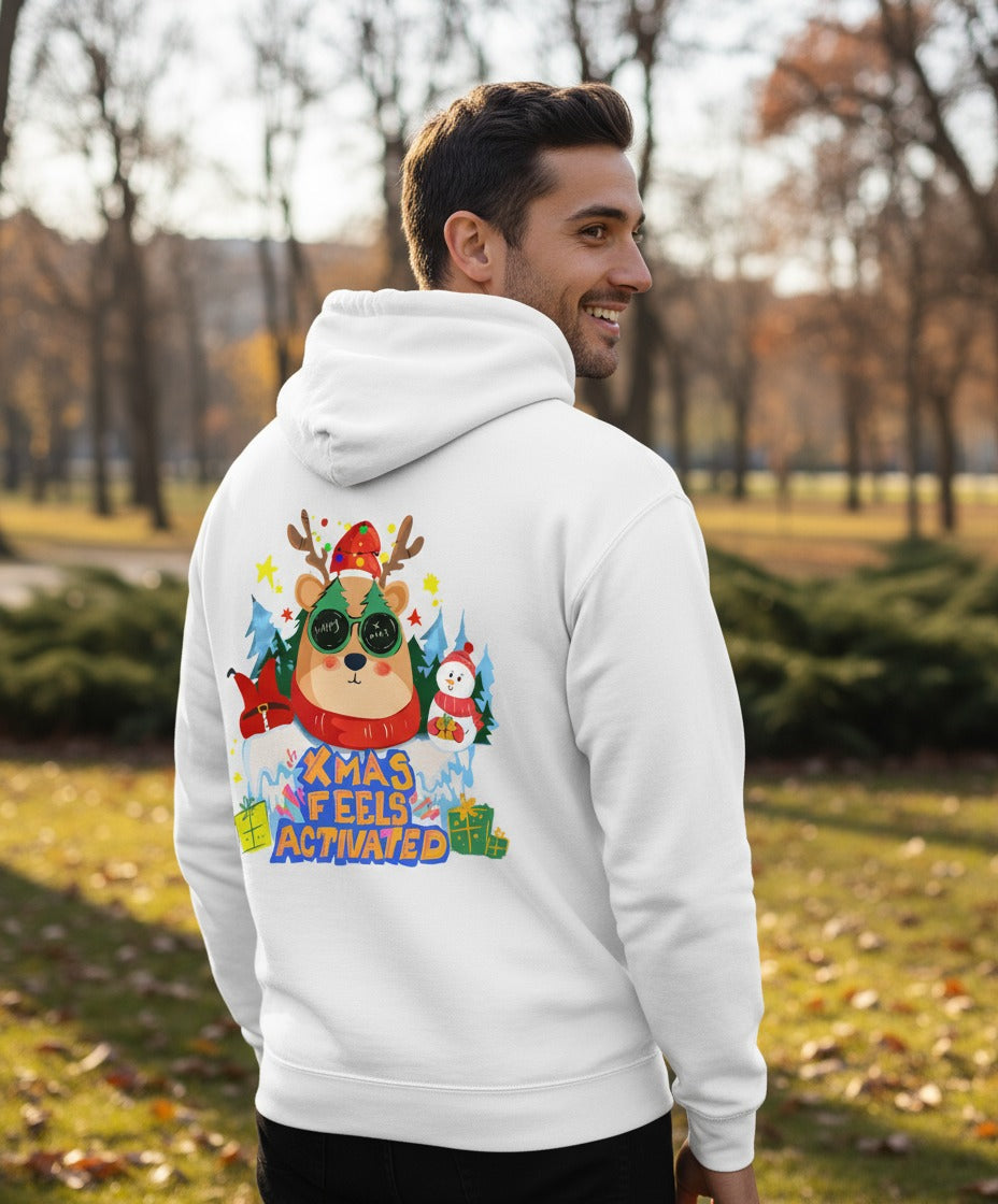 Christmas Activated Hoodie - Festive Premium Hoodie TeeHive