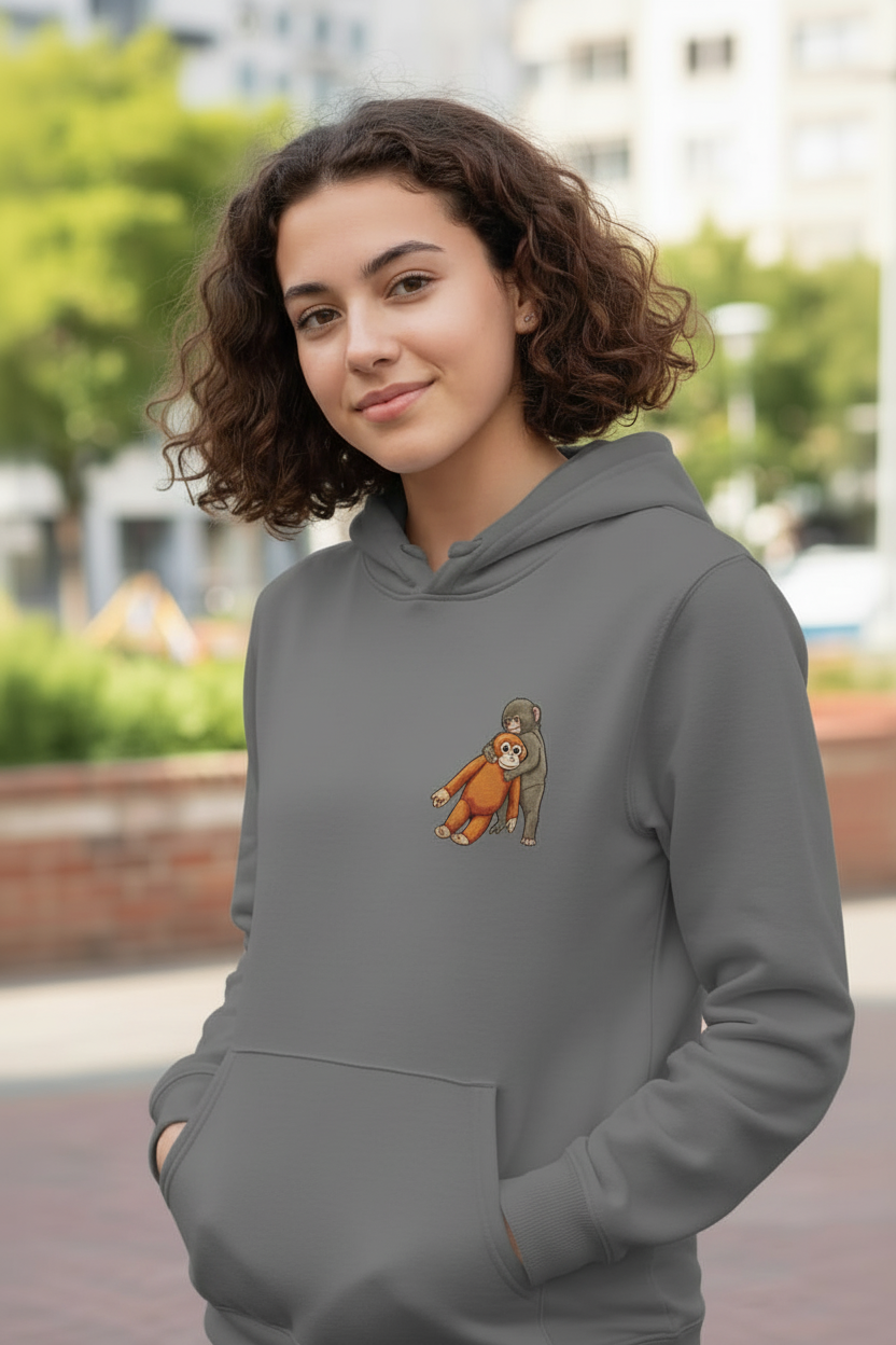 Punch and Toy Printed Hoodie side angle