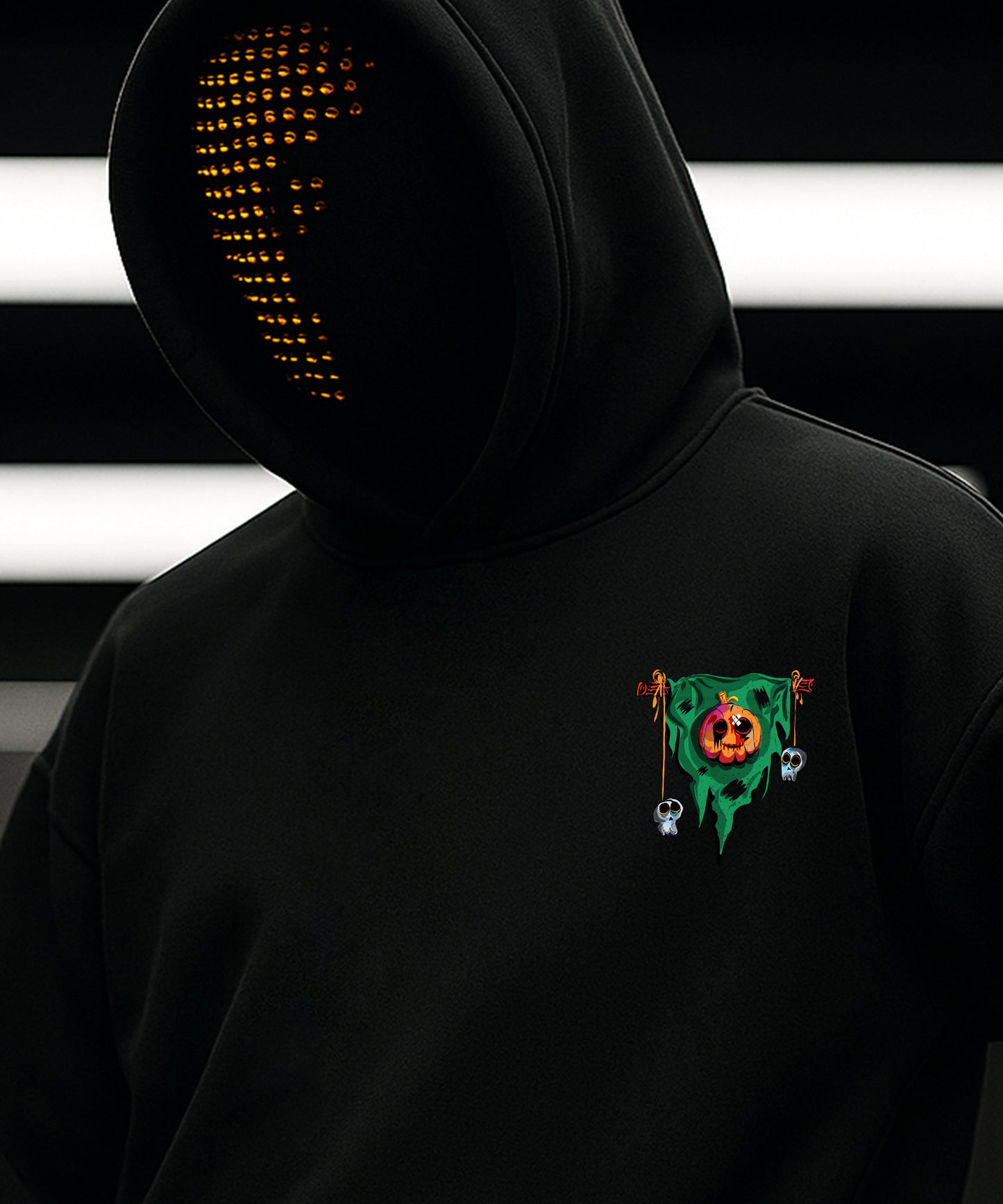 Halloween Pumpkin Patch Statue Hoody - TeeHive