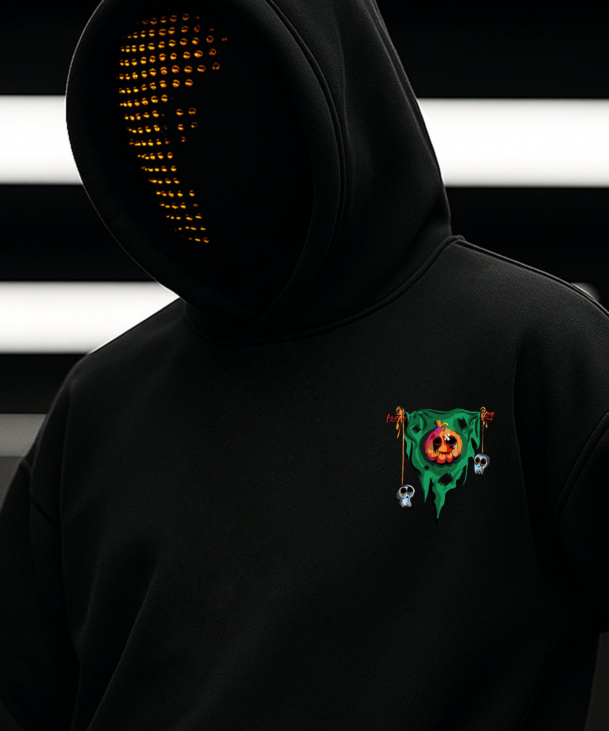 Halloween Pumpkin Patch Statue Hoody - TeeHive